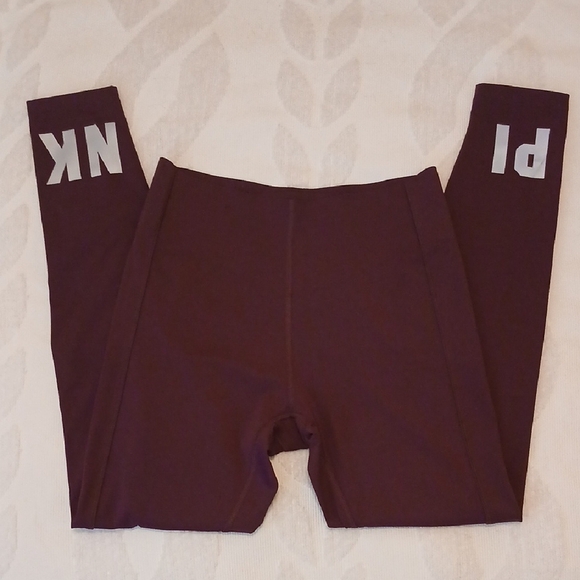 NWOT- Pink ACTIVE Victoria's Secret Leggings With Tummy Control - Picture 3 of 6